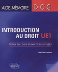 Jean-Louis Liquière - Introduction au droit UE1 - Fiches de cours et exercices corrigés.