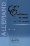 Hélène Lambert - Entraînement au thème et à la version - Allemand.