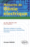 Christophe François - Mémento de Génie électrique - 50 Fiches de synthèse.