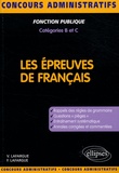 Vincent Lafargue - Les épreuves de français - Concours de catégories B et C.