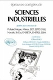 Gilbert Bals - Épreuves corrigées de sciences industrielles - 1990-1991.