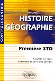 Christiane Cheneaux et Philippe Lescoat - Histoire Géographie - Première STG.