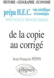 Jean-François Pépin - De la copie au corrigé.