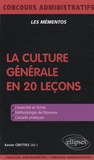 Xavier Crettiez - La culture générale en 20 leçons.