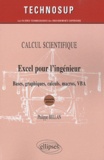 Philippe Bellan - Calcul scientifique, Excel pour l'ingénieur - Bases, graphiques, calculs, macros, VBA.