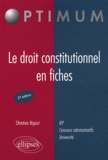 Christian Bigaut - Le droit constitutionnel en fiches.