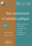 Benoit Haudrechy - Droit constitutionnel et institutions politiques.