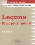 Mikaël Benillouche et Jean-Yves Maréchal - Leçons de droit pénal spécial.