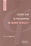 Roselyne Dégremont - Leçons sur la philosophie de George Berkeley.