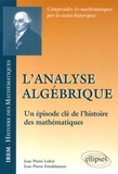 Jean-Pierre Lubet et Jean-Pierre Friedelmeyer - L'analyse algébrique - Un épisode clé de l'histoire des mathématiques.
