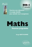 Serge Berthommé - Maths ECS-I - 1er semestre.