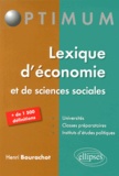 Henri Bourachot - Lexique d'économie et de sciences sociales.