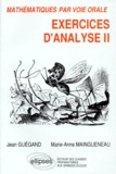 Marie-Anne Maingueneau et Jean Guégand - Exercices D'Analyse. Tome 2.