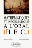  Pons - Mathématiques et informatique à l'oral HEC.