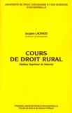 Jacques Lachaud - Cours de droit rural - Diplôme supérieur de notariat.