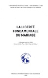  PU Aix-Marseille - La liberté fondamentale du mariage.