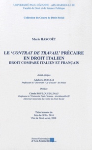 Marie Hascoët - Le contrat de travail précaire en droit italien - Droit comparé italien et français.