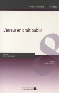Ariane Vidal-Naquet - L'erreur en droit public.