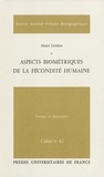 Henri Leridon - Aspects biometriques de la fecondite humaine.