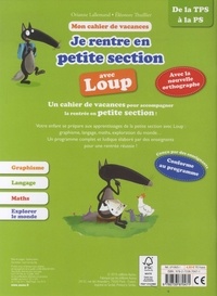 Je rentre en petite section avec Loup. De la TPS à la PS