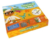 Emmanuelle Ousset - Mon coffret de chercheur de dino - Avec 1 livre, 1 crayon, des outils pour déterrer un squelette de dinosaure du bloc de plâtre, et le squelette du T.Rex  à assembler.