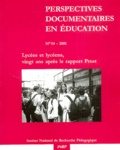 Anonyme - Perspectives documentaires en éducation N° 54/2001 : Lycées et lycéens, 20 ans aprés le rapport Prost.