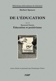 Herbert Spencer - De l'éducation - Suivi d'Education et positivisme de Raymond Thamin.