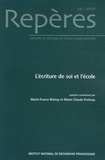 Marie-France Bishop et Marie-Claude Penloup - Repères N° 34/2006 : L'écriture de soi et l'école.