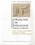 François Jacquet-Francillon et Jean-Yves Rochex - Revue française de pédagogie N° 157, 2006 : PISA : analyses secondaires, questions et débats théoriques et méthodologiques.