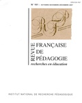 Marie Duru-Bellat - Revue française de pédagogie N° 161 - octobre-nov : .