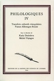 Katia Dmitrieva et Michel Espagne - Philologiques - Tome 4, Transferts culturels triangulaires France-Allemagne-Russie.
