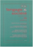  MSH - Langage & société N° 90, 4/1999 : .