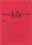 Josiane Boutet et Didier Demazière - Langage & société N° 8, Juin 1979 : .