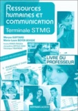 Maryse Guittard et Marie-Laure Boyer-Boisdé - Ressources humaines et communication Tle STMG - Livre du professeur.