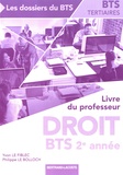 Yvon Le Fiblec et Philippe Le Bolloch - Droit BTS 2e année - Livre du professeur.