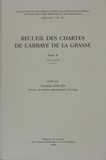 Claudine Pailhès - Recueil des chartes de l'Abbaye de La Grasse - Tome 2, 1117-1279.