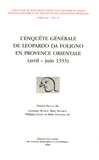 Thierry Pécout et Germain Butaud - L'enquête générale de Leopardo da Foligno en Provence orientale (avril-juin 1333).