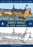 Dominique Ehrhard - Saint-Malo, la cité corsaire - coloriage panoramique.