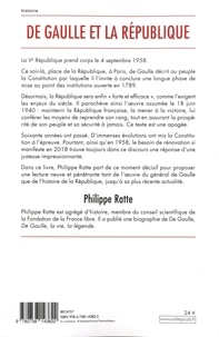 De Gaulle et la République