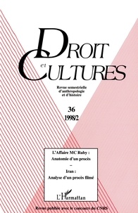 Marie-Madeleine Fernagut-Sanson et Serge-G Raymond - Droit et cultures N° 36 : L'AFFAIRE MCRUBY.