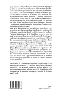 La Derive Des Moderes. La Federation Republicaine Du Rhone Sous La 3eme Republique