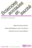 Geneviève Paicheler et Philippe Le Moigne - Sciences Sociales et Santé Volume 24 N° 4, déce : .