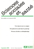  CNRS - Sciences Sociales et Santé Volume 26 N° 3, Sept : .