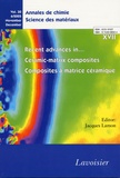 Jacques Lamon - Annales de chimie - Science des matériaux N°30, n°6/2005 Novem : Composites à matrice céramique.