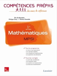 Thomas Chomette et Philippe Crocy - Mathématiques MPSI 1re année.