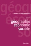  Tec & Doc - Géographie, économie, société Volume 15, N° 3, Juillet-Septembre 2013 : .