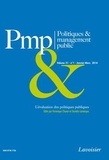 Véronique Chanut et Danièle Lamarque - Politiques & management public Volume 31, N°1, Janvier-Mars 2014 : L'évaluation des politiques publiques.