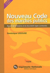 Dominique Legouge - Nounveau Code des marchés publics - CD-ROM.