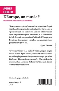 L'Europe, un musée ?. Et autres textes