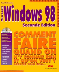 Paul McFedries - Windows 98. Avec Cd-Rom, 2eme Edition.